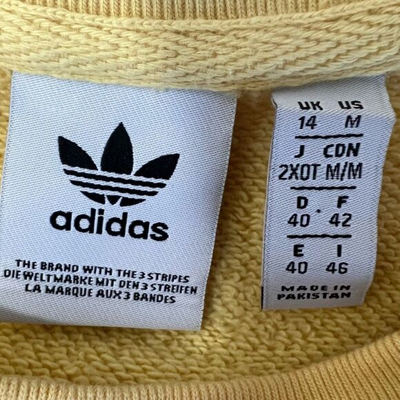 Adidas Trefoil Light Yellow Sweatshirt - Picture 4 of 10